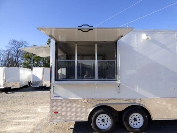 8.5' x 16' Concession Food Trailer White Event Catering - Image 38