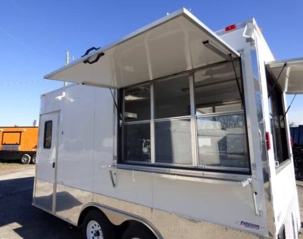 8.5' x 16' Concession Food Trailer White Event Catering - Image 14