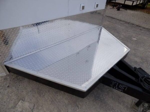 8.5' x 16' Concession Food Trailer White Event Catering - Image 69