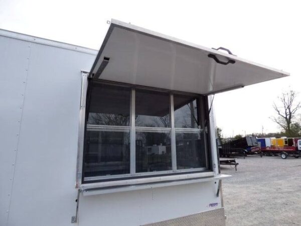 8.5' x 16' Concession Food Trailer White Event Catering - Image 46