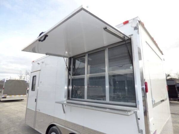 8.5' x 16' Concession Food Trailer White Event Catering - Image 28