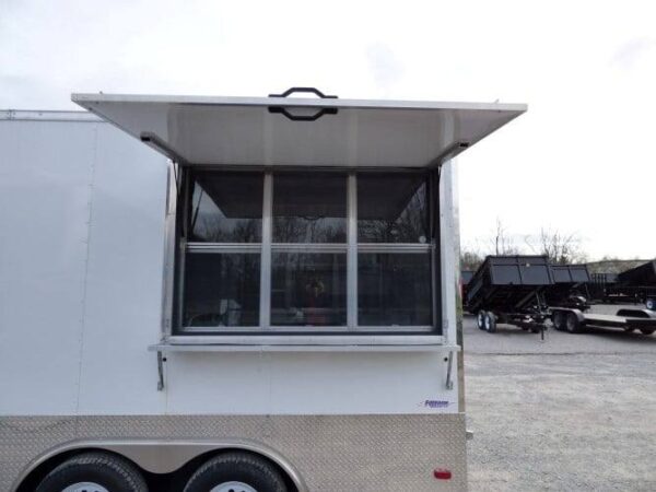 8.5' x 16' Concession Food Trailer White Event Catering - Image 68