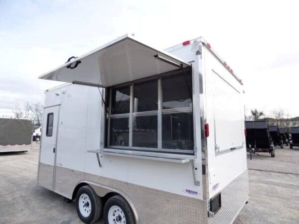 8.5' x 16' Concession Food Trailer White Event Catering - Image 33