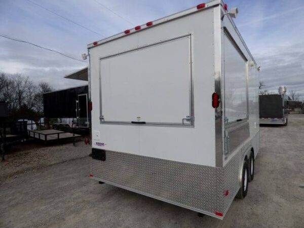 8.5' x 16' Concession Food Trailer White Event Catering - Image 17