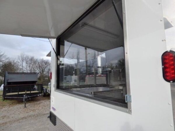 8.5' x 16' Concession Food Trailer White Event Catering - Image 64