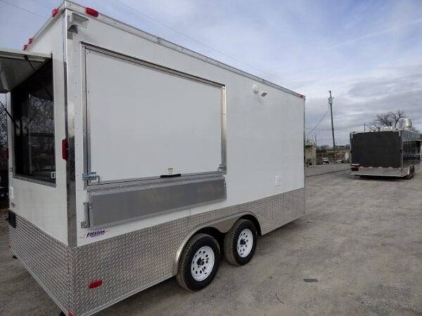 8.5' x 16' Concession Food Trailer White Event Catering - Image 53