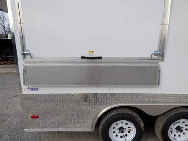 8.5' x 16' Concession Food Trailer White Event Catering - Image 49