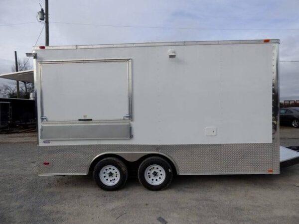 8.5' x 16' Concession Food Trailer White Event Catering - Image 15