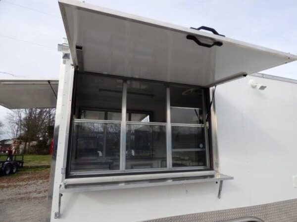 8.5' x 16' Concession Food Trailer White Event Catering - Image 20