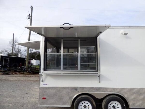 8.5' x 16' Concession Food Trailer White Event Catering - Image 27