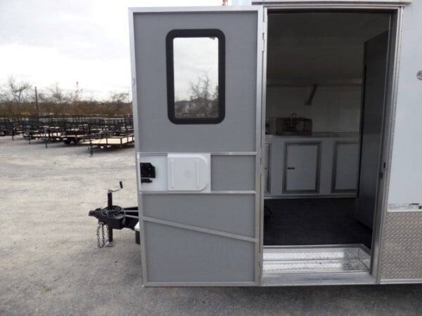 8.5' x 16' Concession Food Trailer White Event Catering - Image 63