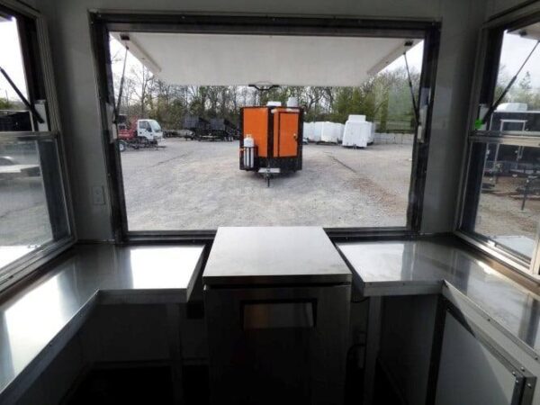 8.5' x 16' Concession Food Trailer White Event Catering - Image 6
