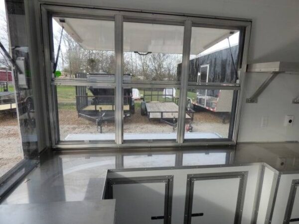 8.5' x 16' Concession Food Trailer White Event Catering - Image 70
