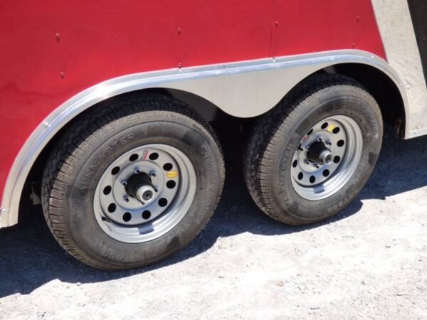 Enclosed Trailer 8.5 x 18' Red & Black - Car Hauler Storage - Image 5