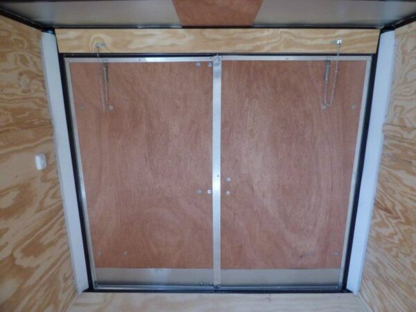 Enclosed Trailer 7'x12' 3500 lb Axle V-Nose W/ Barn Doors Storage - Image 12