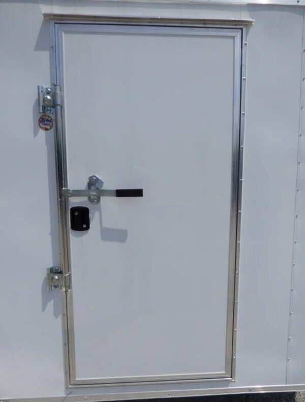 Enclosed Trailer 7'x12' 3500 lb Axle V-Nose W/ Barn Doors Storage - Image 10