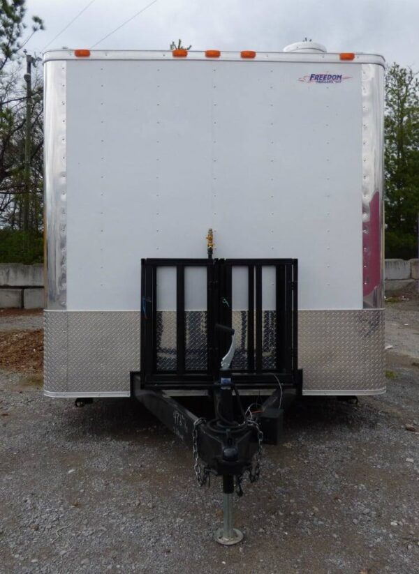 8.5' x 16' Concession Food Trailer White Event Catering - Image 17