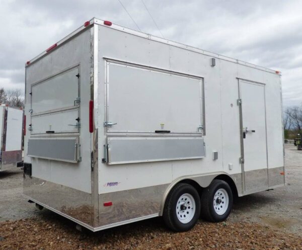 8.5' x 16' Concession Food Trailer White Event Catering - Image 26