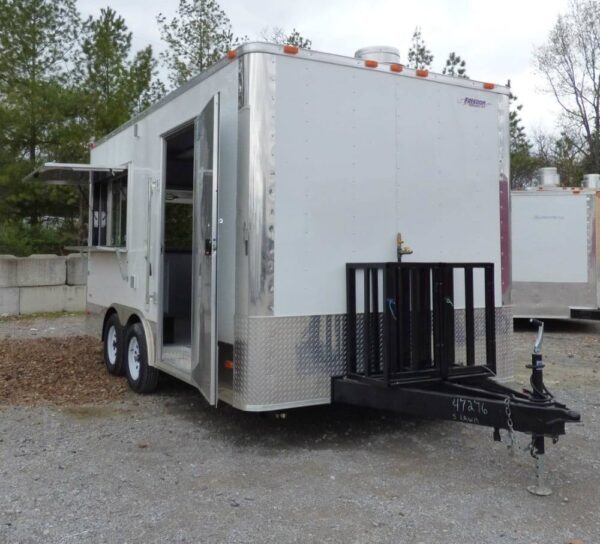 8.5' x 16' Concession Food Trailer White Event Catering - Image 9