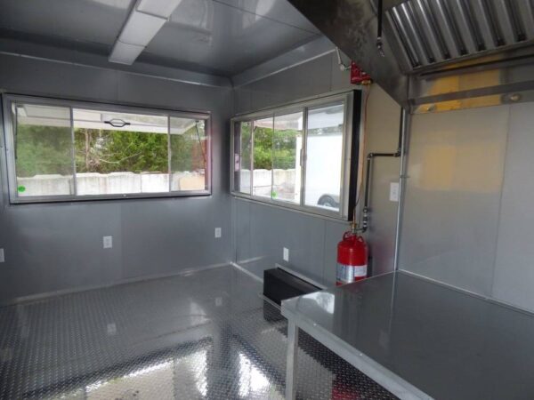 8.5' x 16' Concession Food Trailer White Event Catering - Image 24