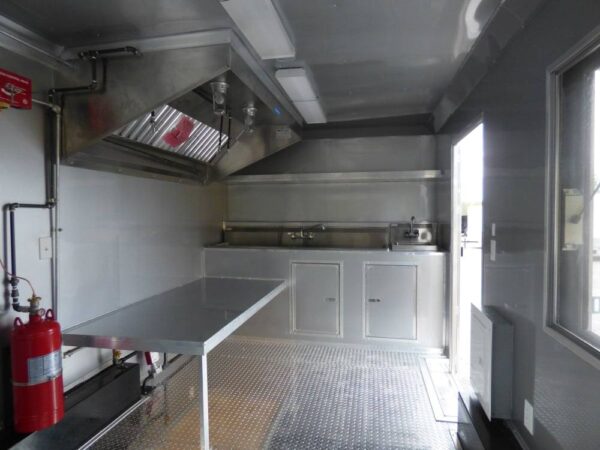 8.5' x 16' Concession Food Trailer White Event Catering - Image 13