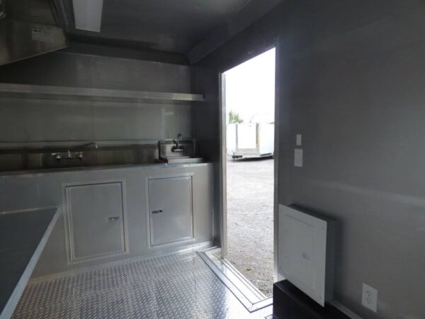 8.5' x 16' Concession Food Trailer White Event Catering - Image 16