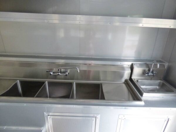 8.5' x 16' Concession Food Trailer White Event Catering - Image 11