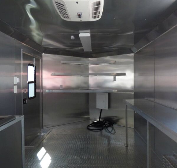 8.5' x 16' Concession Trailer Indigo Blue Food Event Catering - Image 7