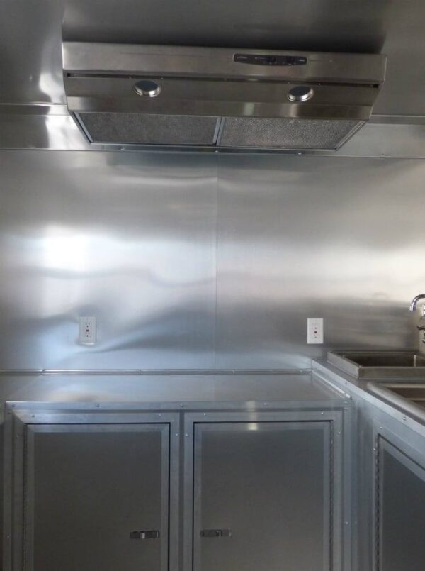 8.5' x 16' Concession Trailer Indigo Blue Food Event Catering - Image 11