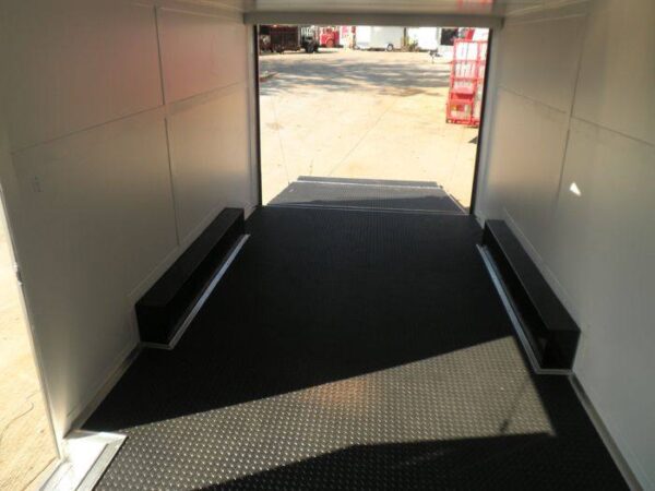 Enclosed Trailer 8.5' X 18' White - Car ATV Bike Hauler - 3500 lb Axles Storage - Image 9