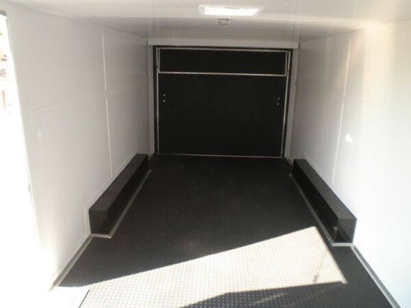 Enclosed Trailer 8.5' X 18' White - Car ATV Bike Hauler - 3500 lb Axles Storage - Image 10