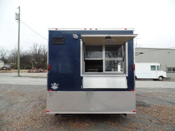 8.5' x 16' Food Concession Trailer Indigo Blue - Image 12