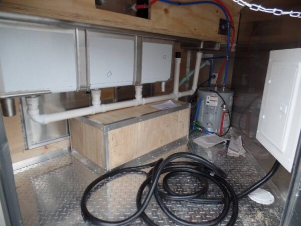 8.5' x 16' Food Concession Trailer Indigo Blue - Image 4