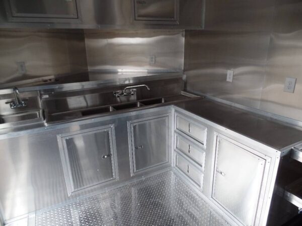 8.5' x 16' Food Concession Trailer Indigo Blue - Image 10