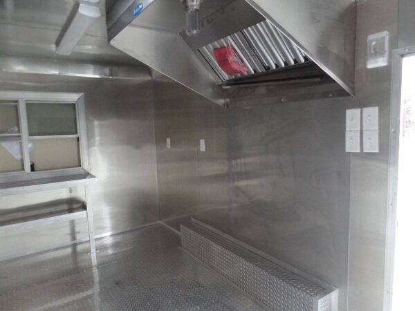 8.5' x 16' Food Concession Trailer Indigo Blue - Image 18
