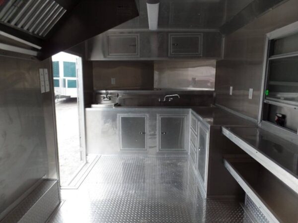 8.5' x 16' Food Concession Trailer Indigo Blue - Image 14