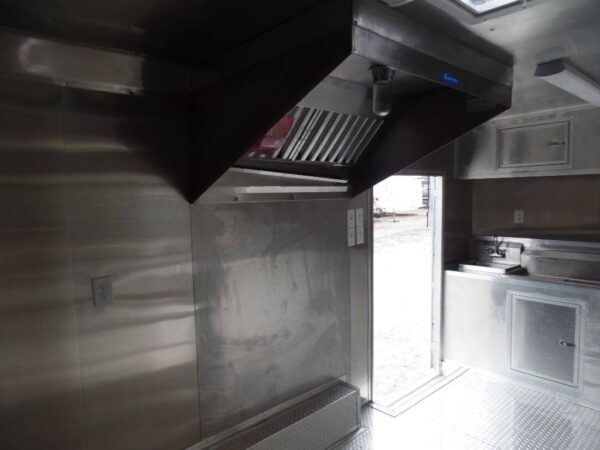 8.5' x 16' Food Concession Trailer Indigo Blue - Image 11