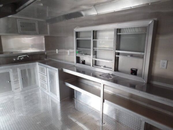 8.5' x 16' Food Concession Trailer Indigo Blue - Image 8