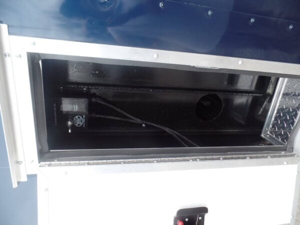 Enclosed 8.5x36' Custom Indigo Blue Goose-Neck Trailer Storage - Image 20