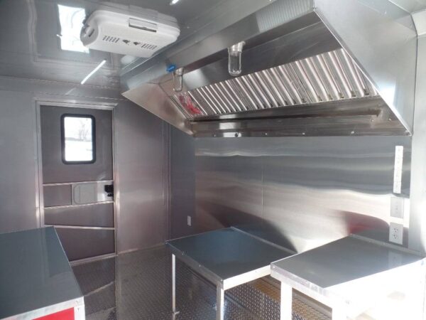 8.5' x 16' Concession Trailer Red Food Catering Event - Image 23