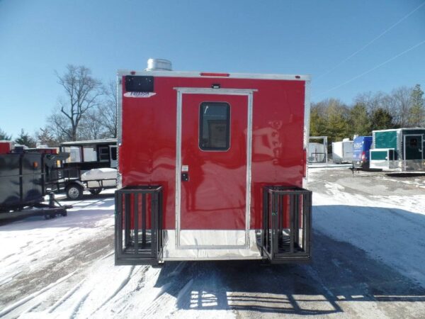 8.5' x 16' Concession Trailer Red Food Catering Event - Image 25
