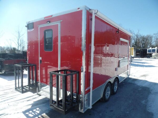 8.5' x 16' Concession Trailer Red Food Catering Event - Image 7
