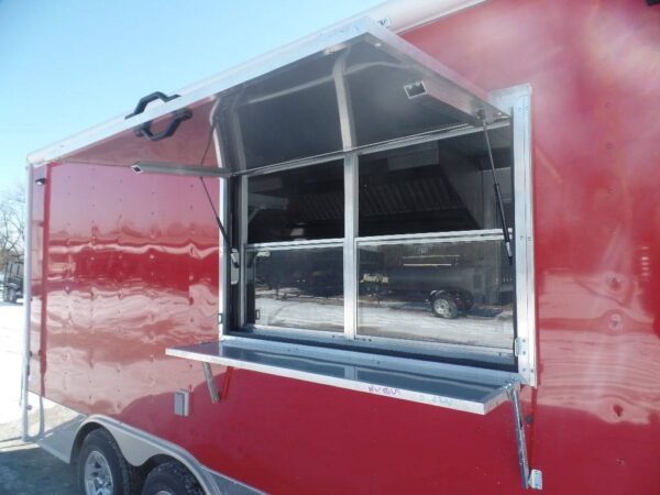 8.5' x 16' Concession Trailer Red Food Catering Event - Image 18