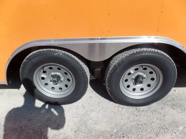8.5' x 16' Orange Concession Food Trailer - Image 25