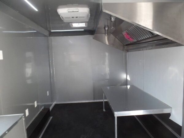 8.5' x 16' Orange Concession Food Trailer - Image 11