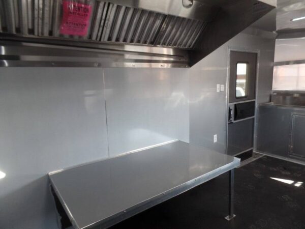 8.5' x 16' Orange Concession Food Trailer - Image 5
