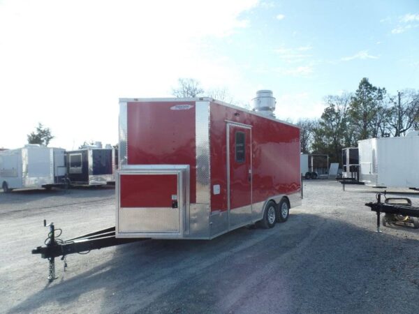 8.5' x 16' Concession Food Victory Red Trailer With Appliances - Image 6