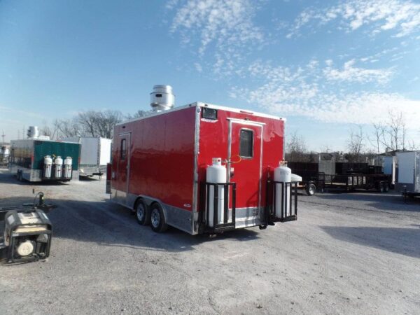8.5' x 16' Concession Food Victory Red Trailer With Appliances - Image 13