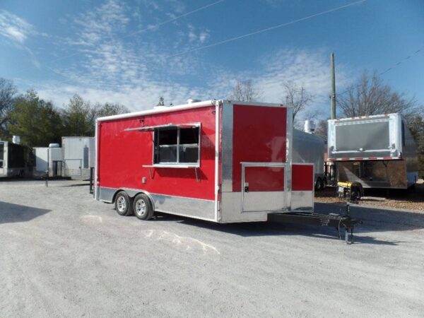 8.5' x 16' Concession Food Victory Red Trailer With Appliances - Image 17