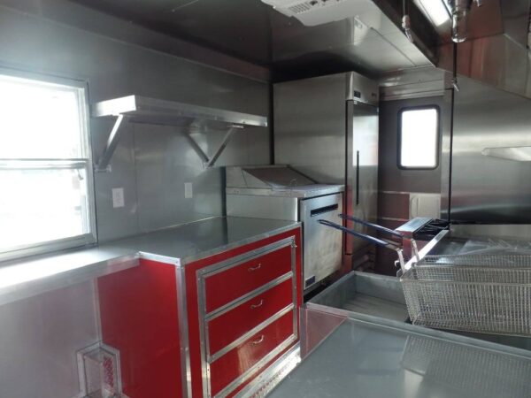 8.5' x 16' Concession Food Victory Red Trailer With Appliances - Image 8